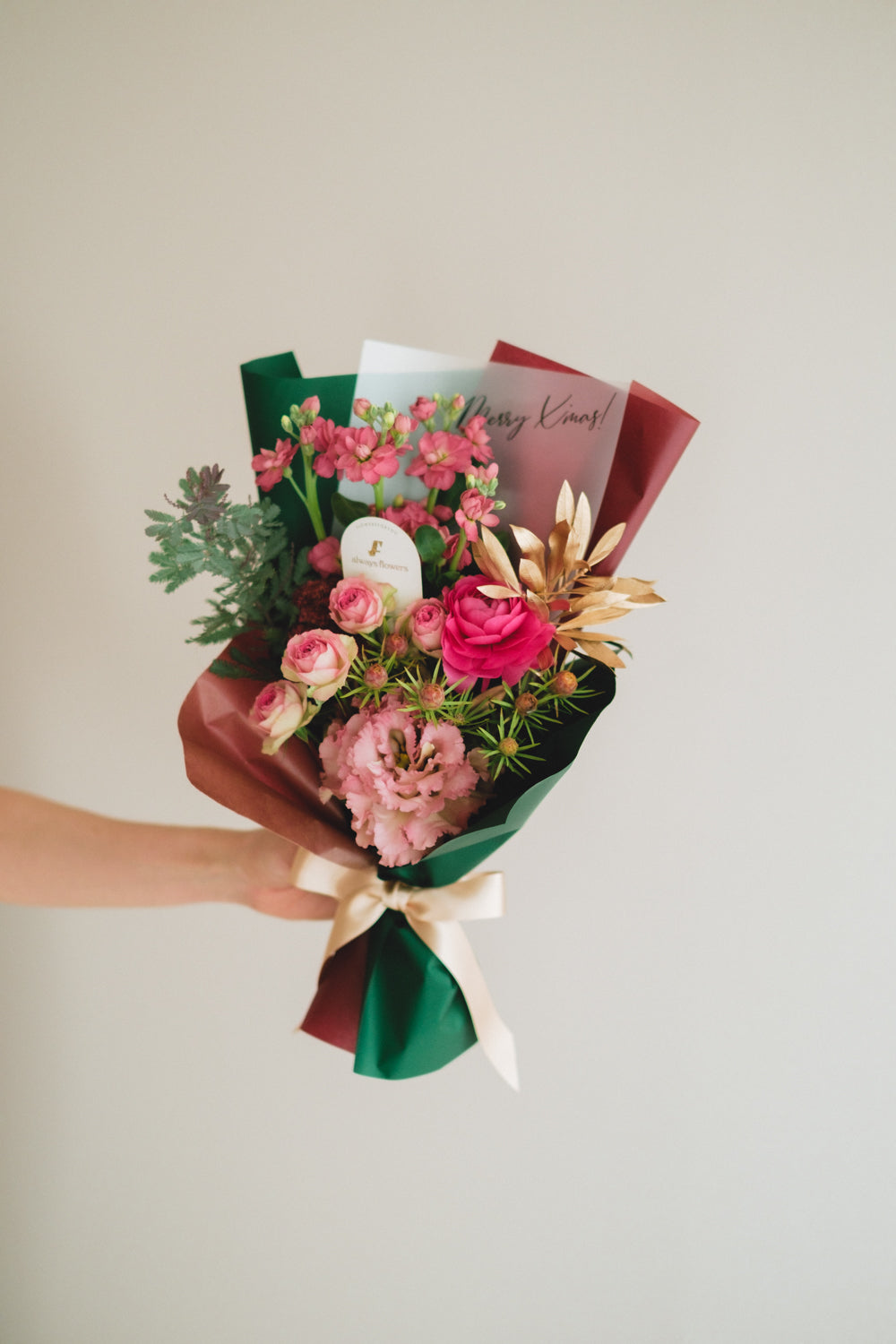 ◆11/29-12/26お届け限定◆Message Bouquet/メッセージブーケ ペツォッタイト/生花・花束