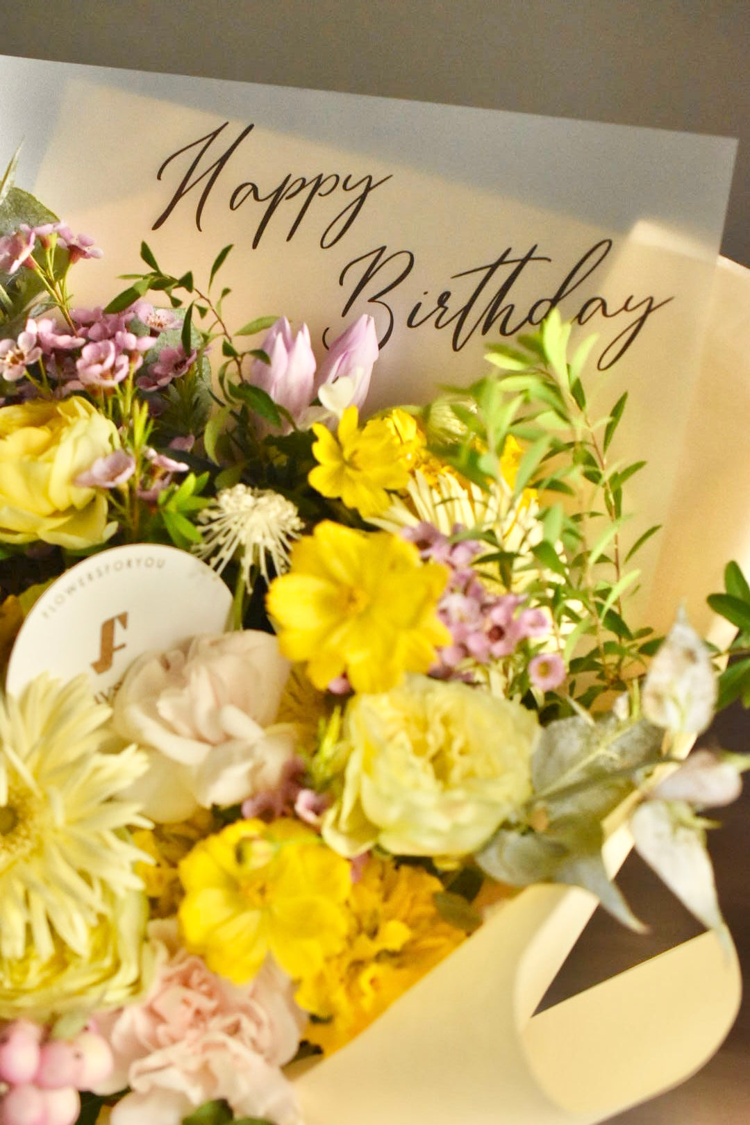 Message Bouquet/メッセージブーケ イエロー/生花・花束