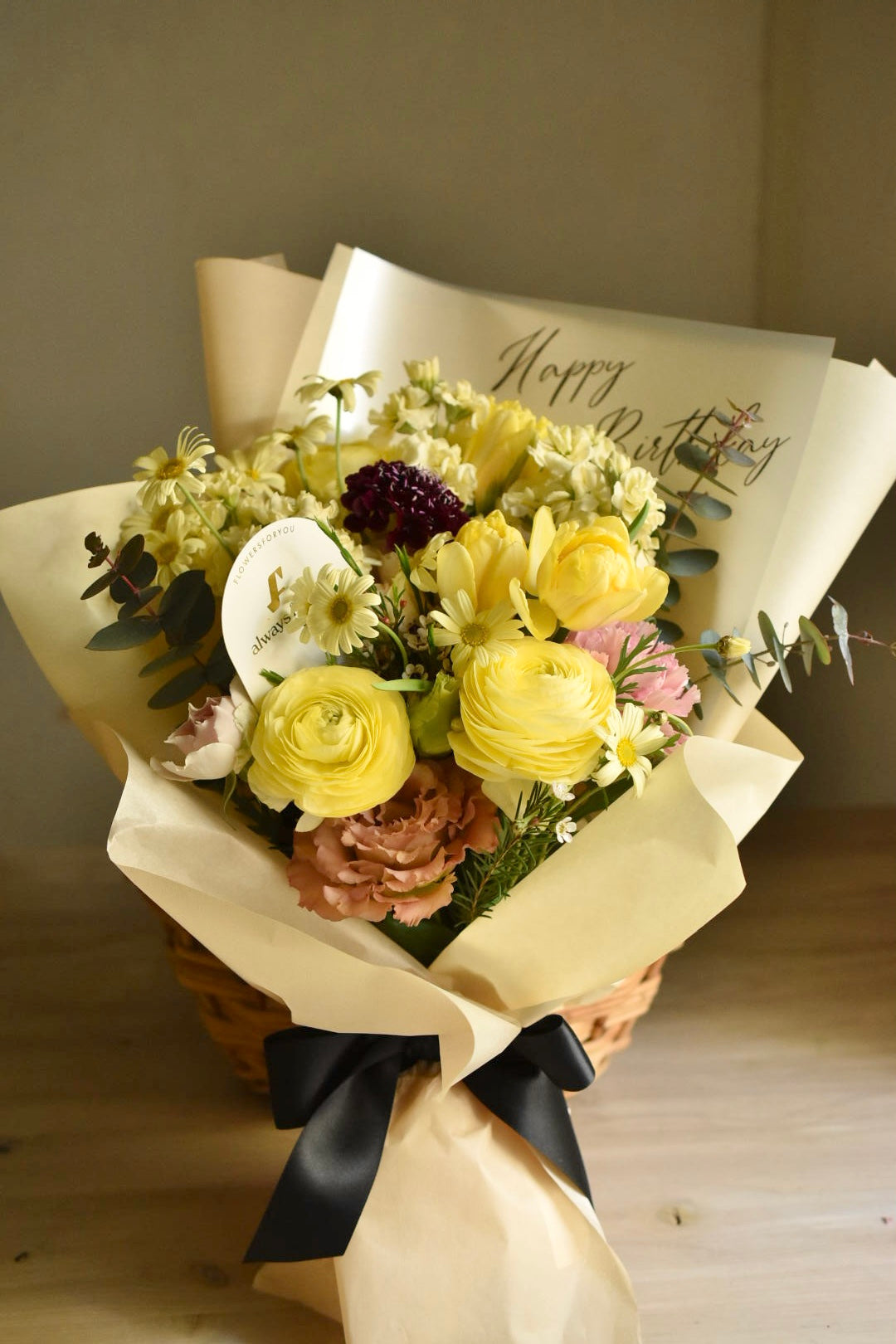 Message Bouquet/メッセージブーケ イエロー/生花・花束