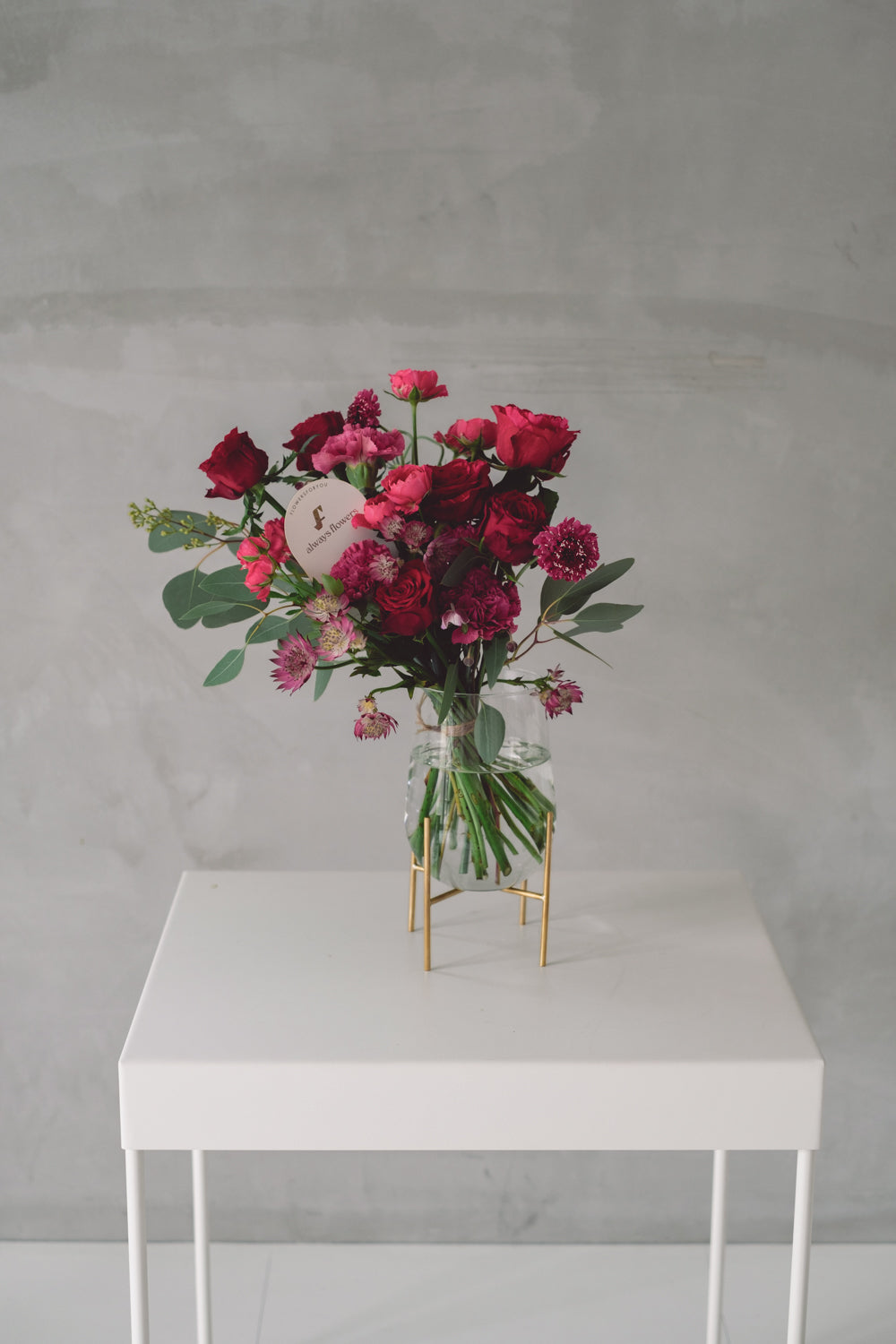母の日不可◆Message Bouquet/メッセージブーケ レッド/生花・花束