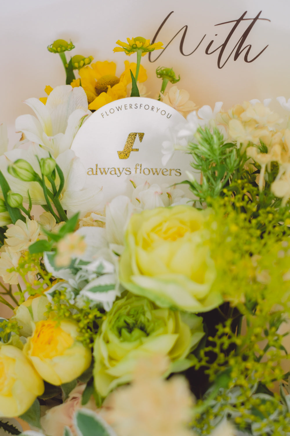 Message Bouquet/メッセージブーケ イエロー/生花・花束