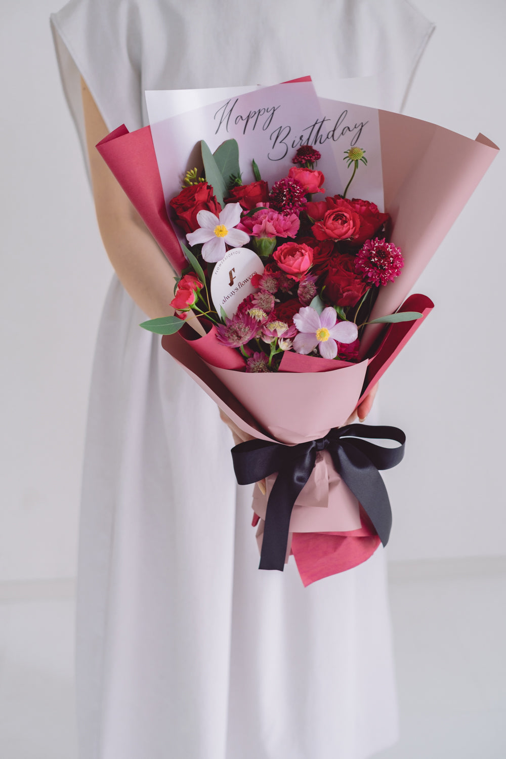 母の日不可◆Message Bouquet/メッセージブーケ レッド/生花・花束
