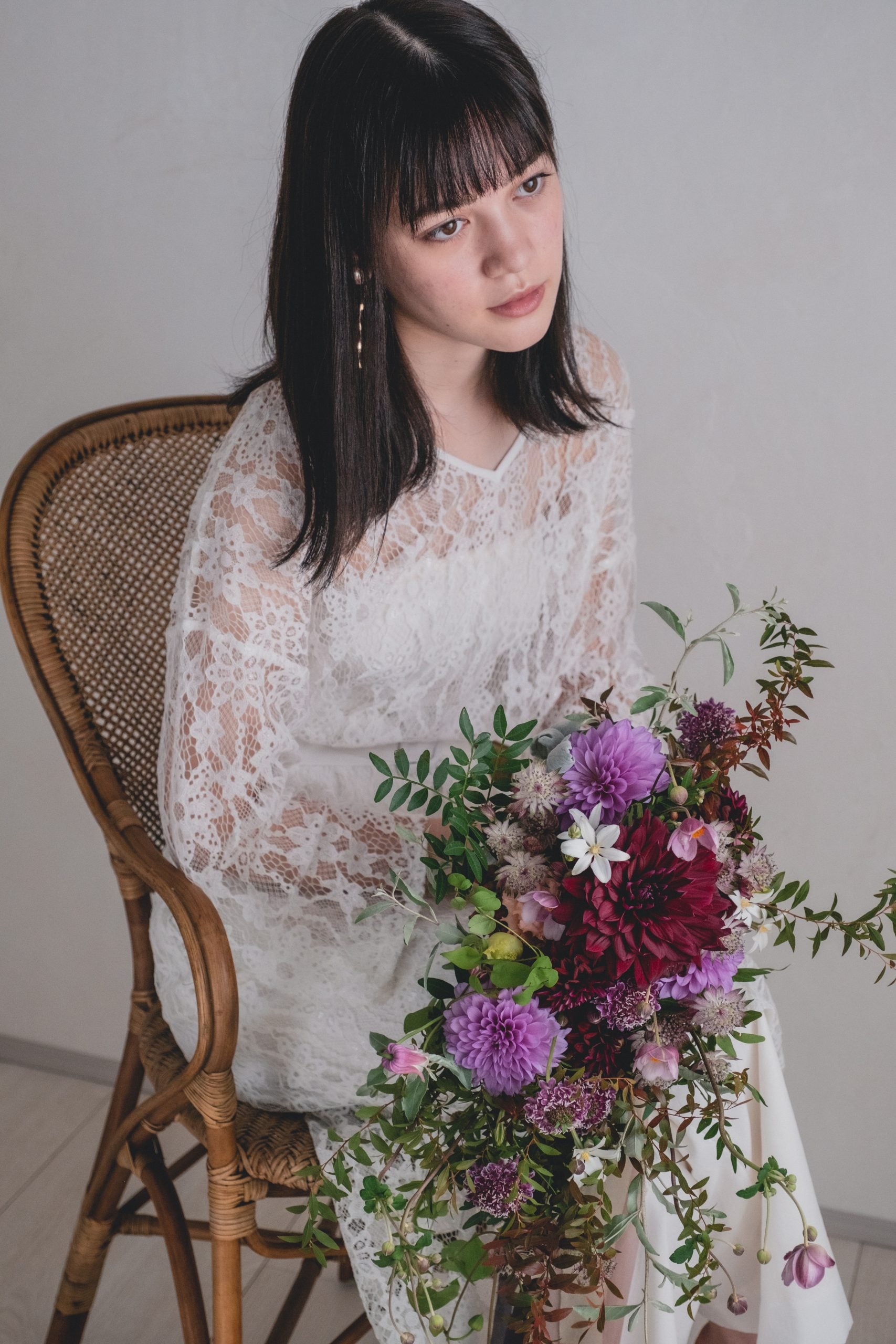 【エリア限定】Wedding Bouquet/オーダーデザインサンプル/ フレッシュフラワー/No.5