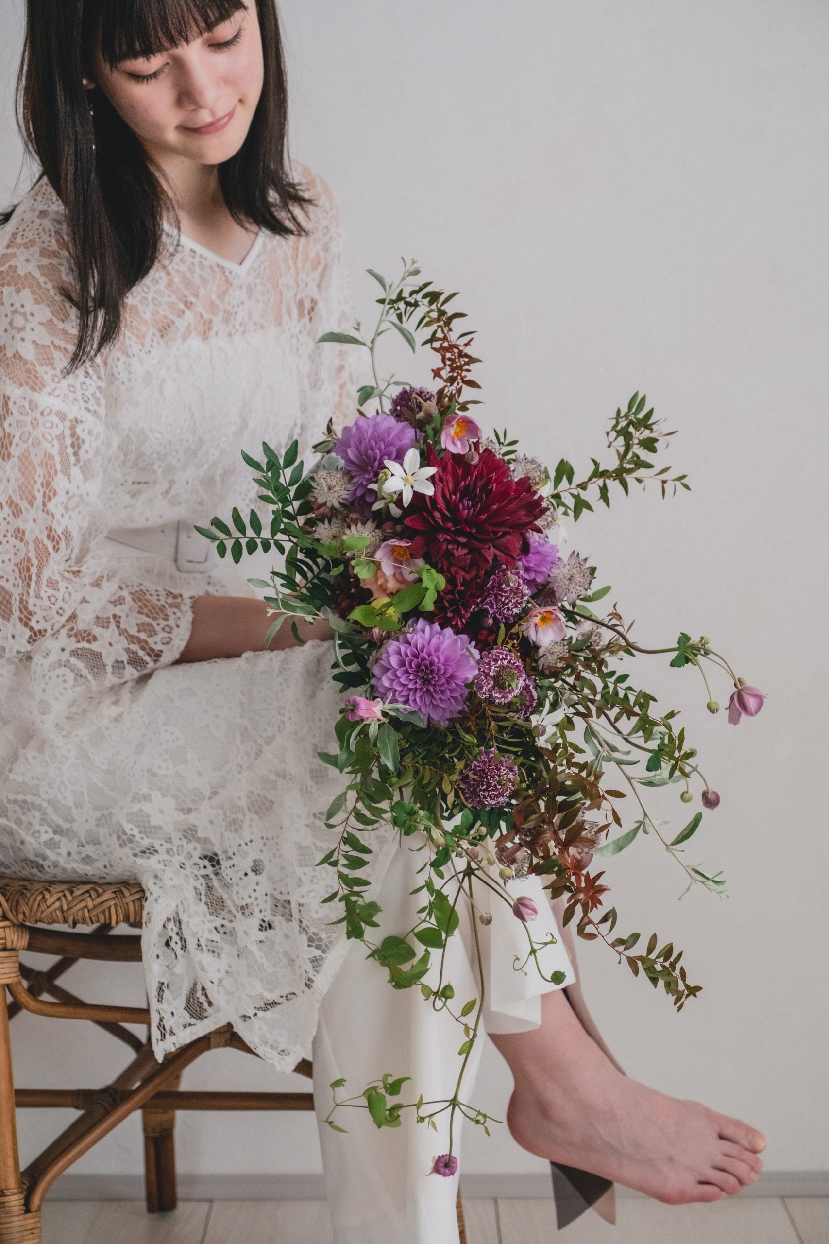 【エリア限定】Wedding Bouquet/オーダーデザインサンプル/ フレッシュフラワー/No.5