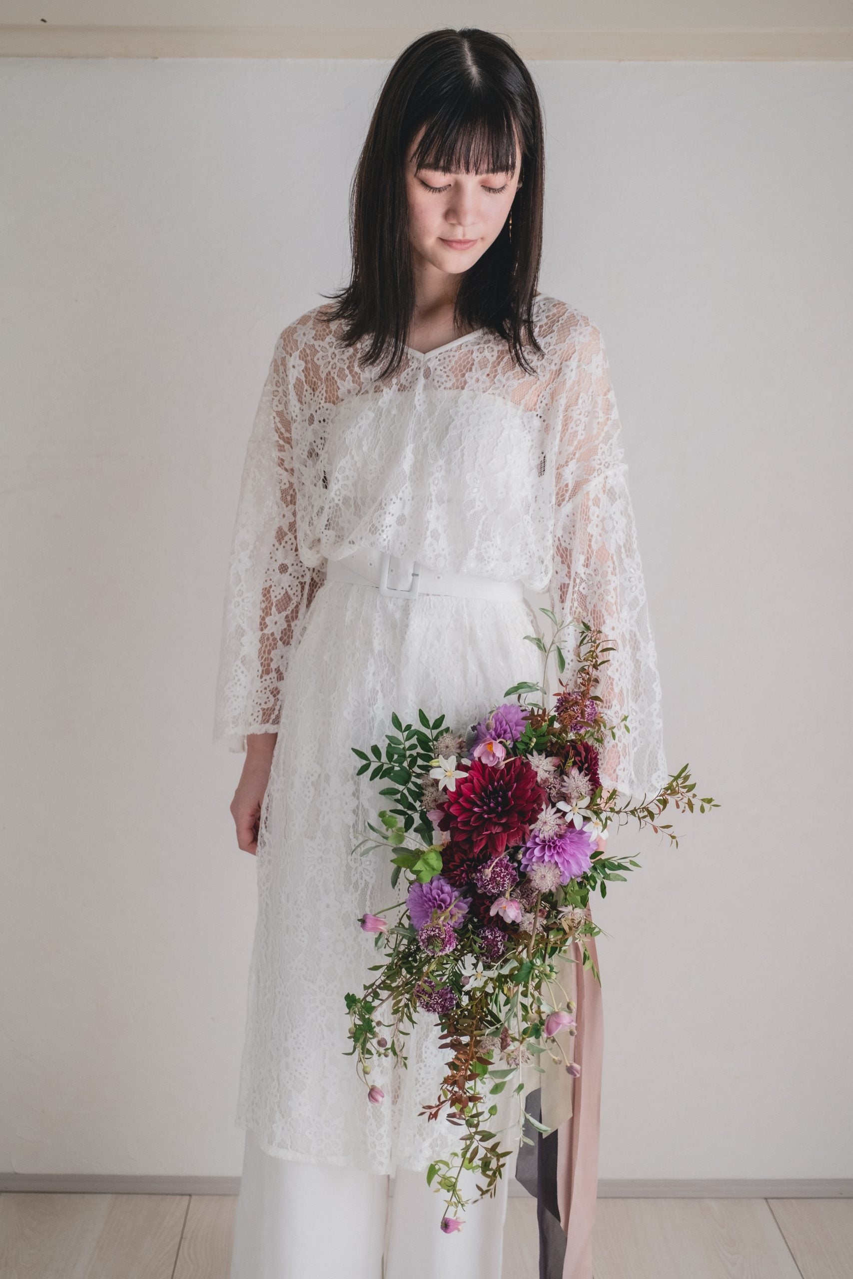 【エリア限定】Wedding Bouquet/オーダーデザインサンプル/ フレッシュフラワー/No.5