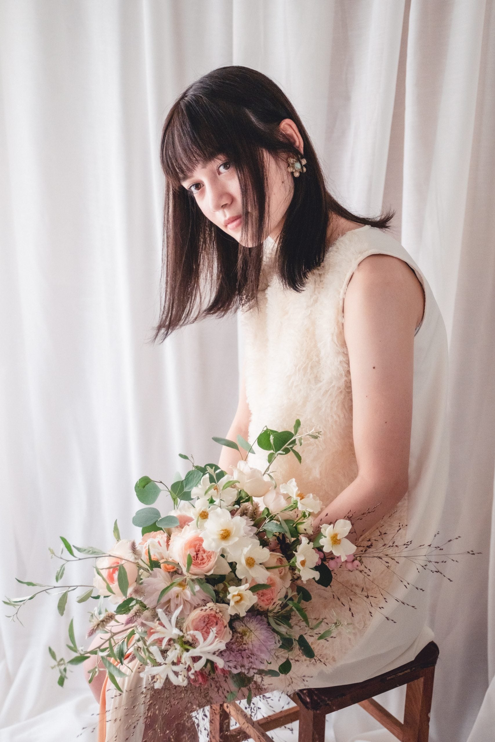 【エリア限定】Wedding Bouquet/オーダーデザインサンプル/ フレッシュフラワー/No.13