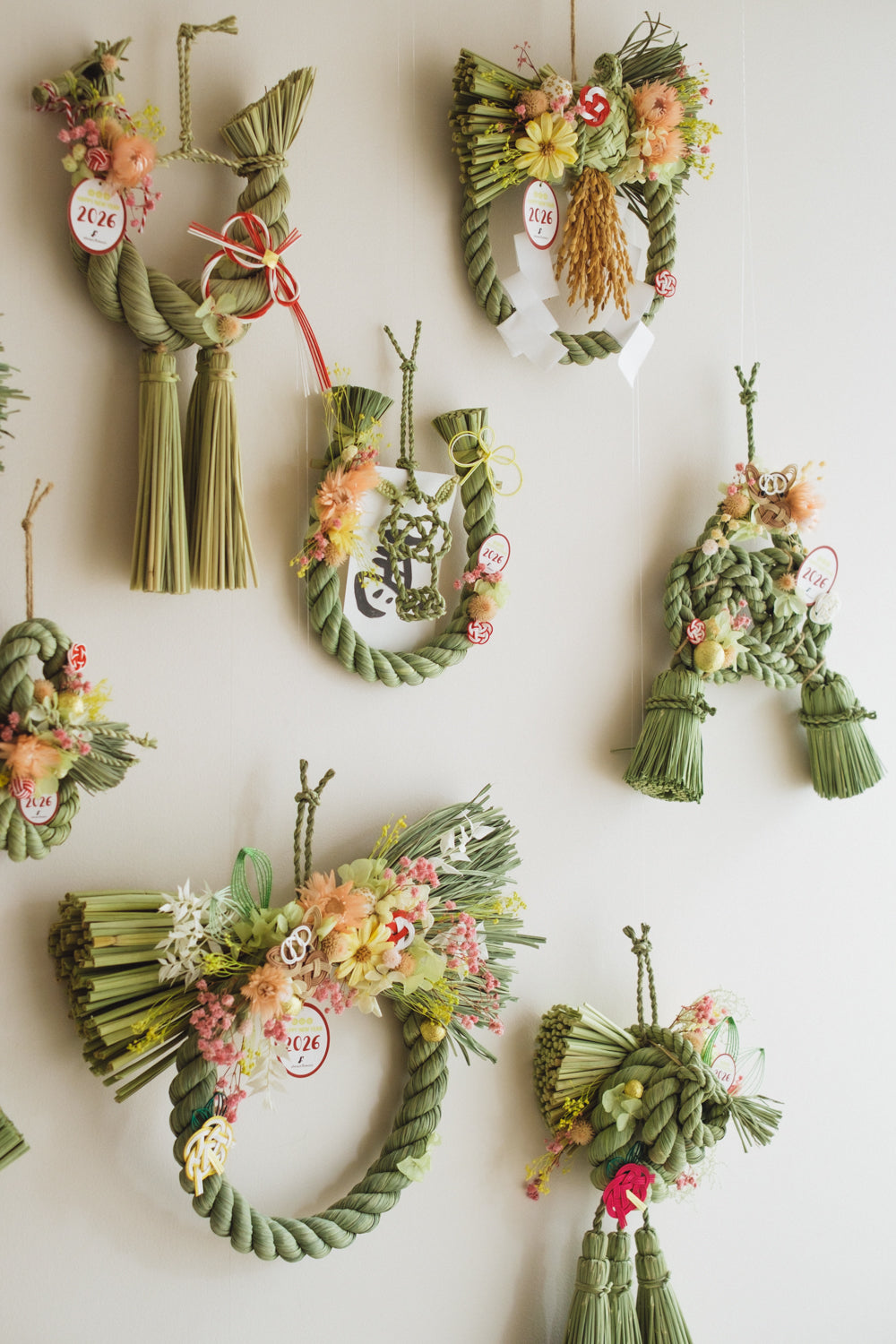 数量限定2026・SHIMEKAZARI◆しめ飾り　OKAZARI UMA／ドライ＆プリザーブドフラワー