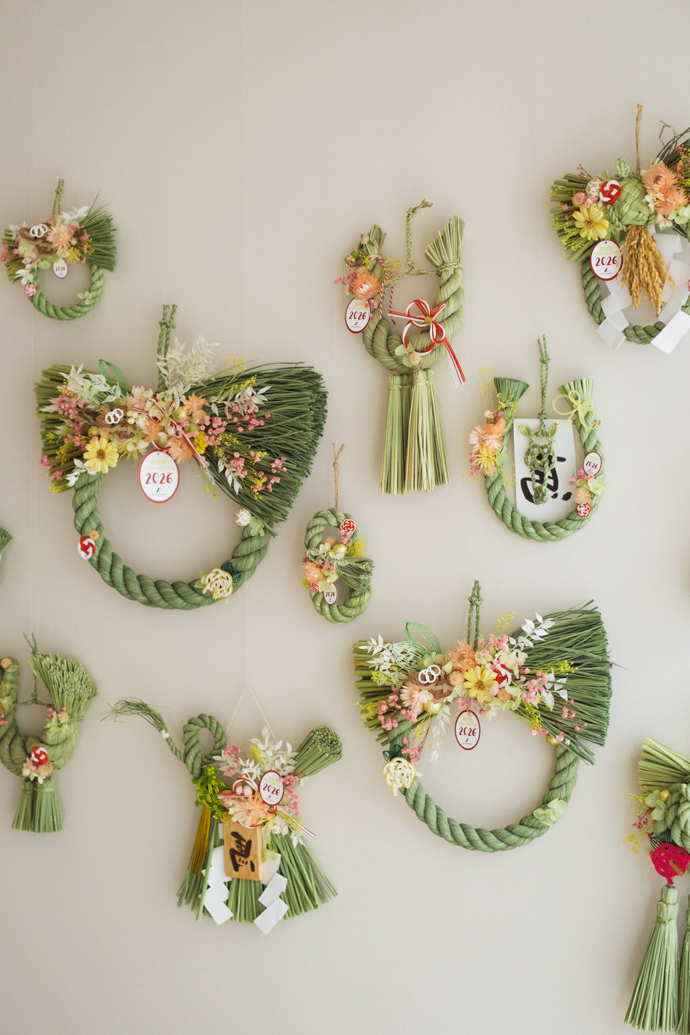 数量限定2026・SHIMEKAZARI◆しめ飾り　OKAZARI MARU／ドライ＆プリザーブドフラワー