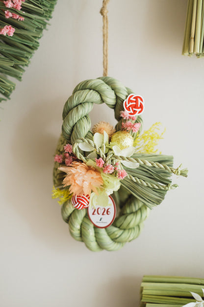 数量限定2026・SHIMEKAZARI◆しめ飾り　OKAZARI SANBYOUSHI／ドライ＆プリザーブドフラワー