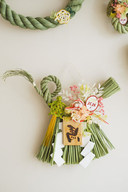 数量限定2026・SHIMEKAZARI◆しめ飾り　OKAZARI／ドライ＆プリザーブドフラワー