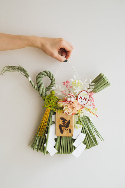 数量限定2026・SHIMEKAZARI◆しめ飾り　OKAZARI／ドライ＆プリザーブドフラワー