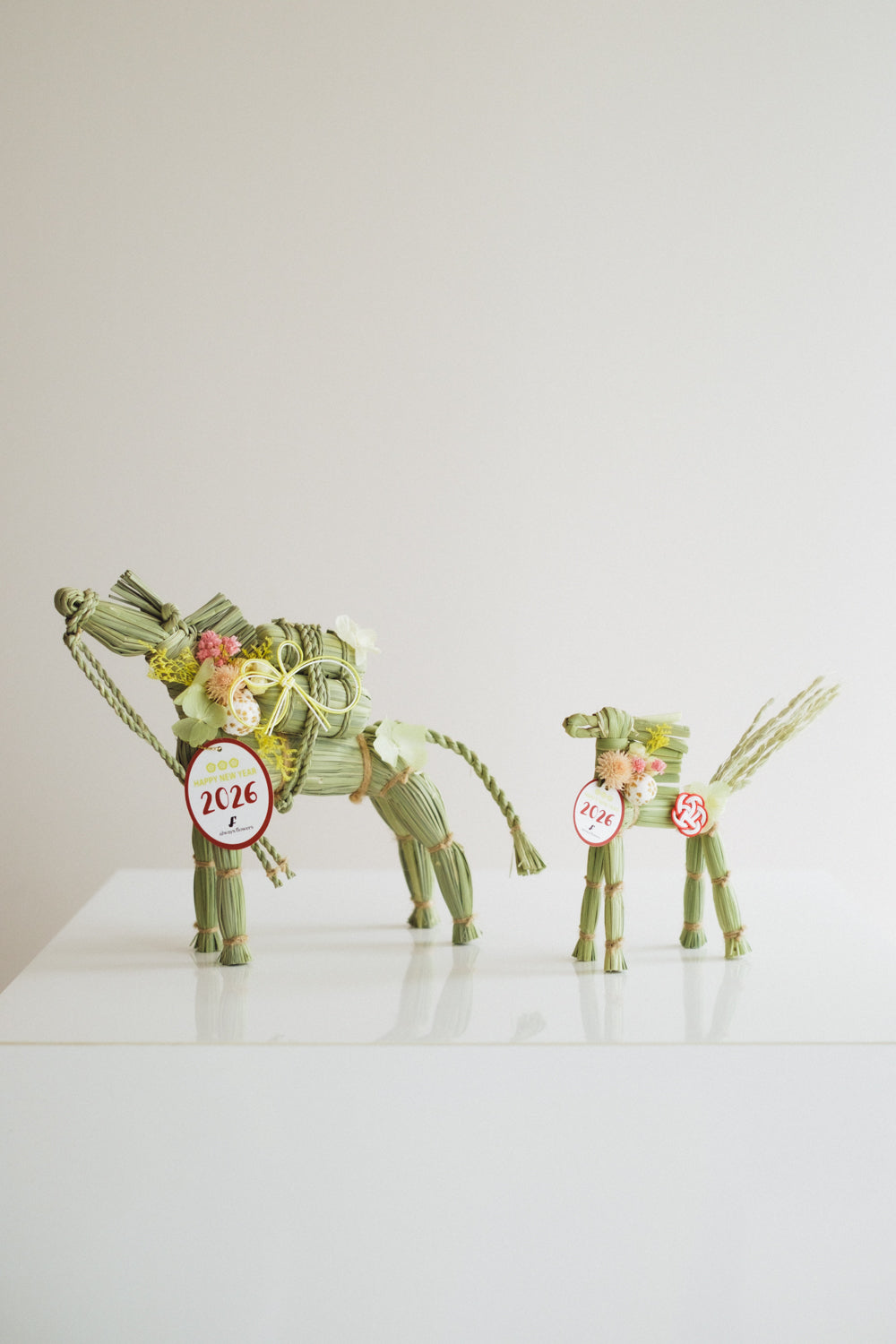 数量限定2026・SHIMEKAZARI◆しめ飾り　OKAZARI UMA／ドライ＆プリザーブドフラワー