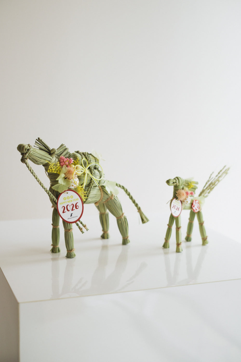 数量限定2026・SHIMEKAZARI◆しめ飾り　OKAZARI UMA／ドライ＆プリザーブドフラワー