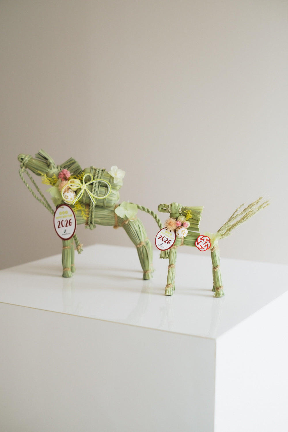 数量限定2026・SHIMEKAZARI◆しめ飾り　OKAZARI UMA／ドライ＆プリザーブドフラワー