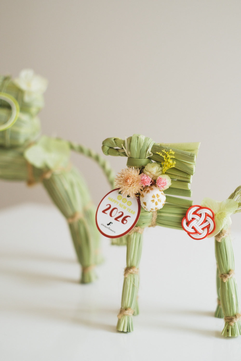 数量限定2026・SHIMEKAZARI◆しめ飾り　OKAZARI UMA／ドライ＆プリザーブドフラワー