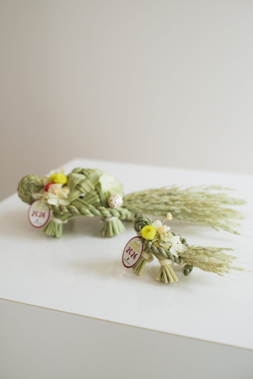 数量限定2026・SHIMEKAZARI◆しめ飾り　OMEKASHI KAME／ドライ＆プリザーブドフラワー