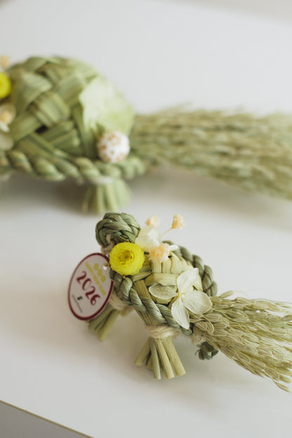 数量限定2026・SHIMEKAZARI◆しめ飾り　OMEKASHI KAME／ドライ＆プリザーブドフラワー