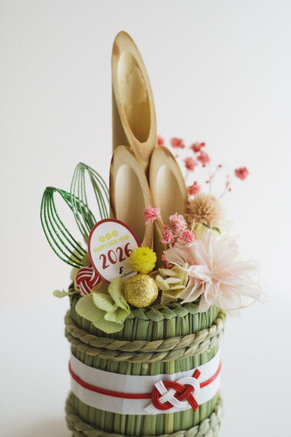 数量限定2026・SHIMEKAZARI◆しめ飾り　TARUOKAZARI／ドライ＆プリザーブドフラワー