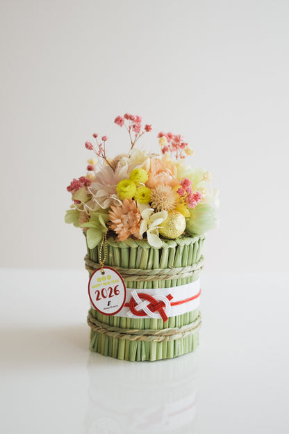 数量限定2026・SHIMEKAZARI◆しめ飾り　TARUOKAZARI／ドライ＆プリザーブドフラワー