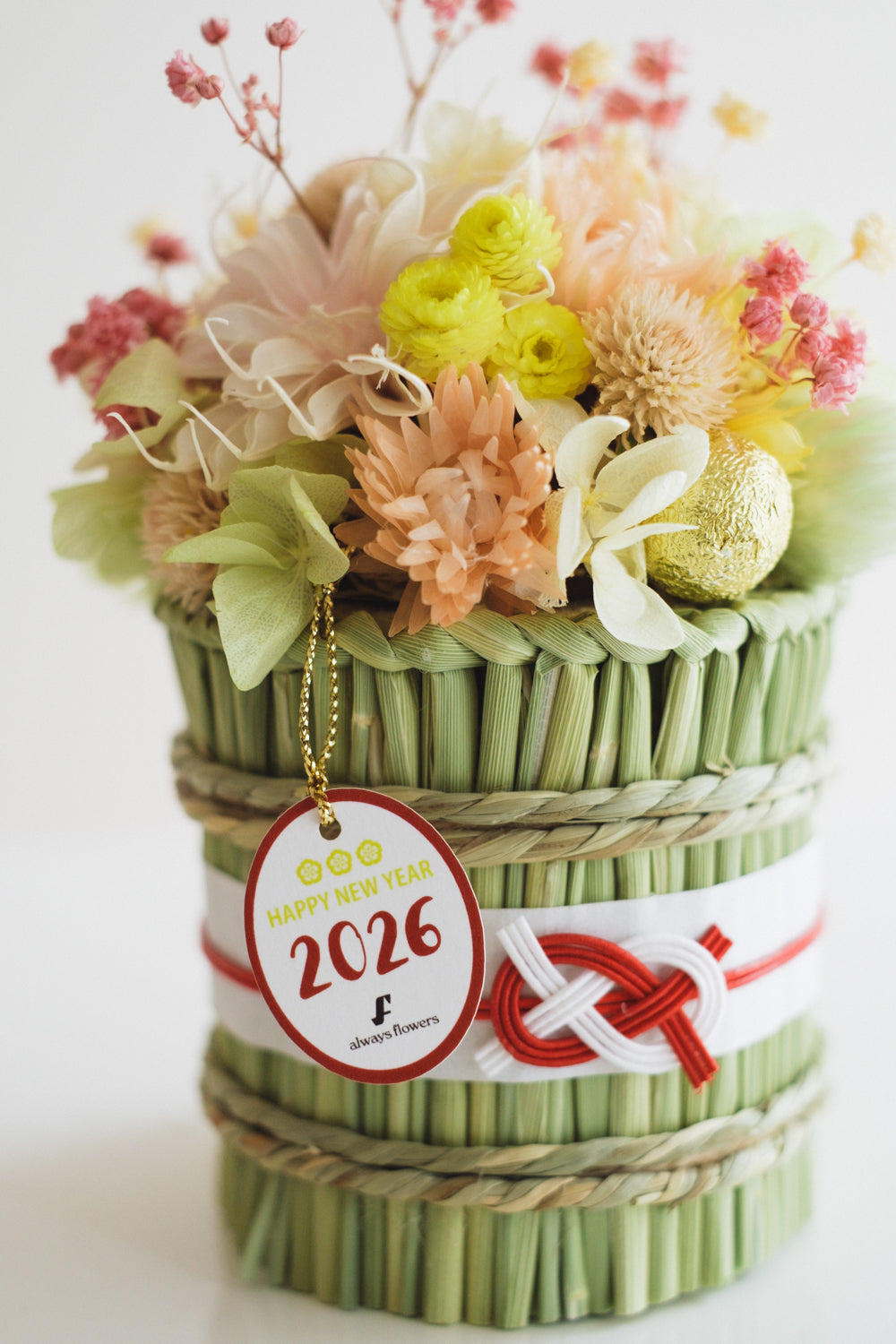 数量限定2026・SHIMEKAZARI◆しめ飾り　TARUOKAZARI／ドライ＆プリザーブドフラワー