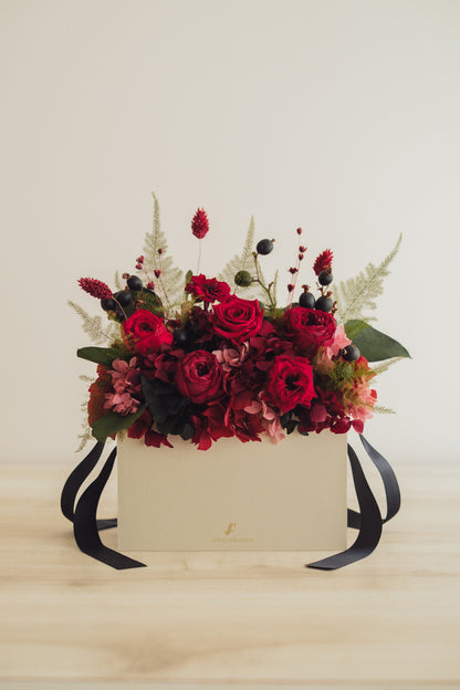 ◆NEW◆Flower BAG No.1／フラワーバッグアレンジ　ローズロマンス／プリザーブド＆ドライフラワー