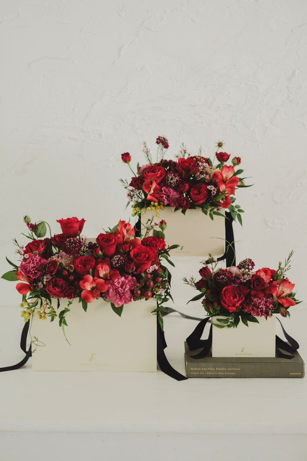 Flower BAG No.1/フラワーバッグアレンジ レッド/生花