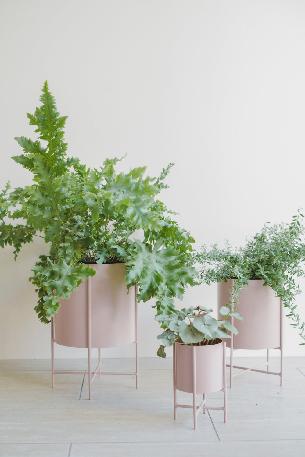 Iron Planter with Stand/アイアンプランター/マットピンク