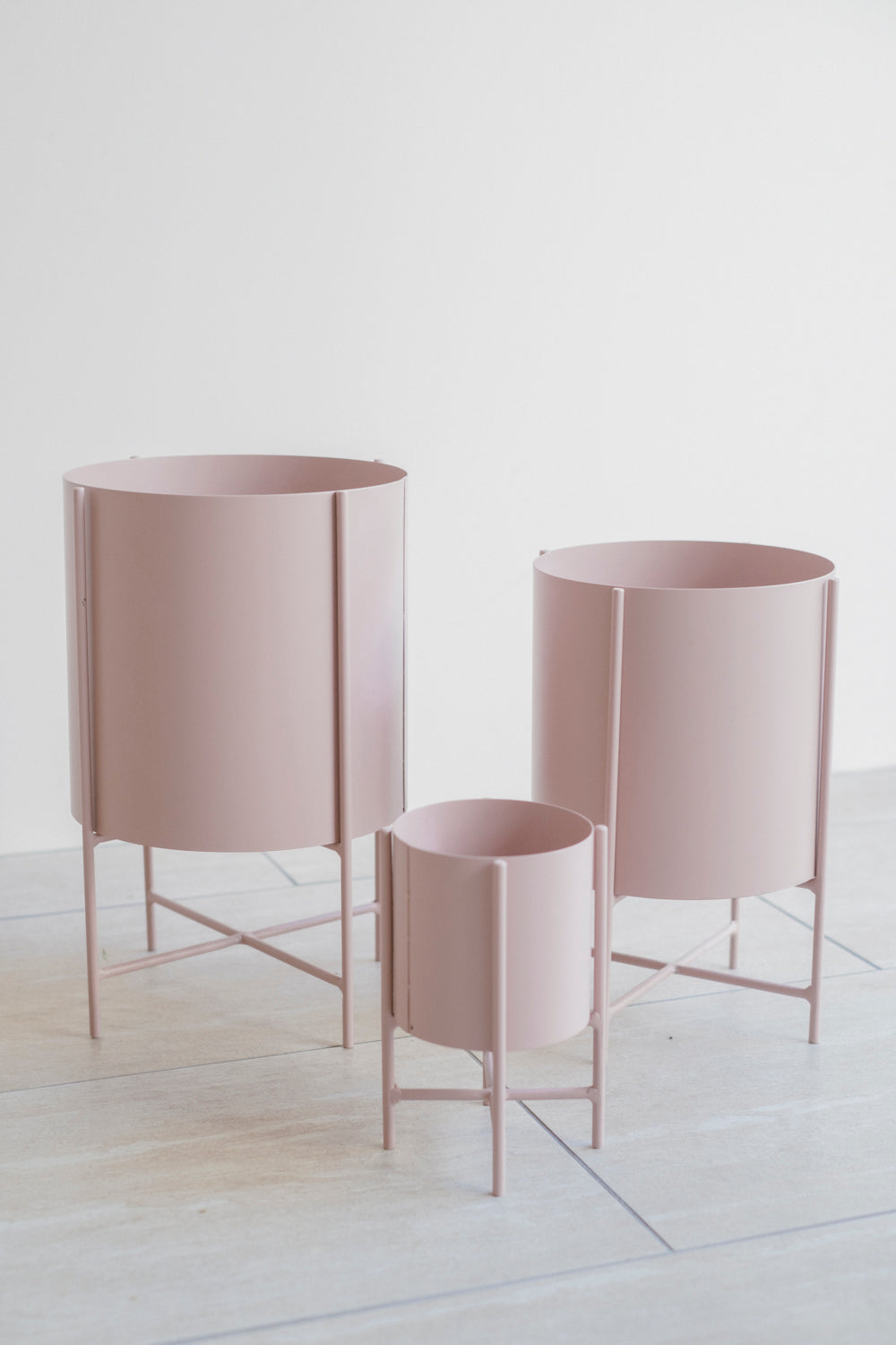 Iron Planter with Stand/アイアンプランター/マットピンク