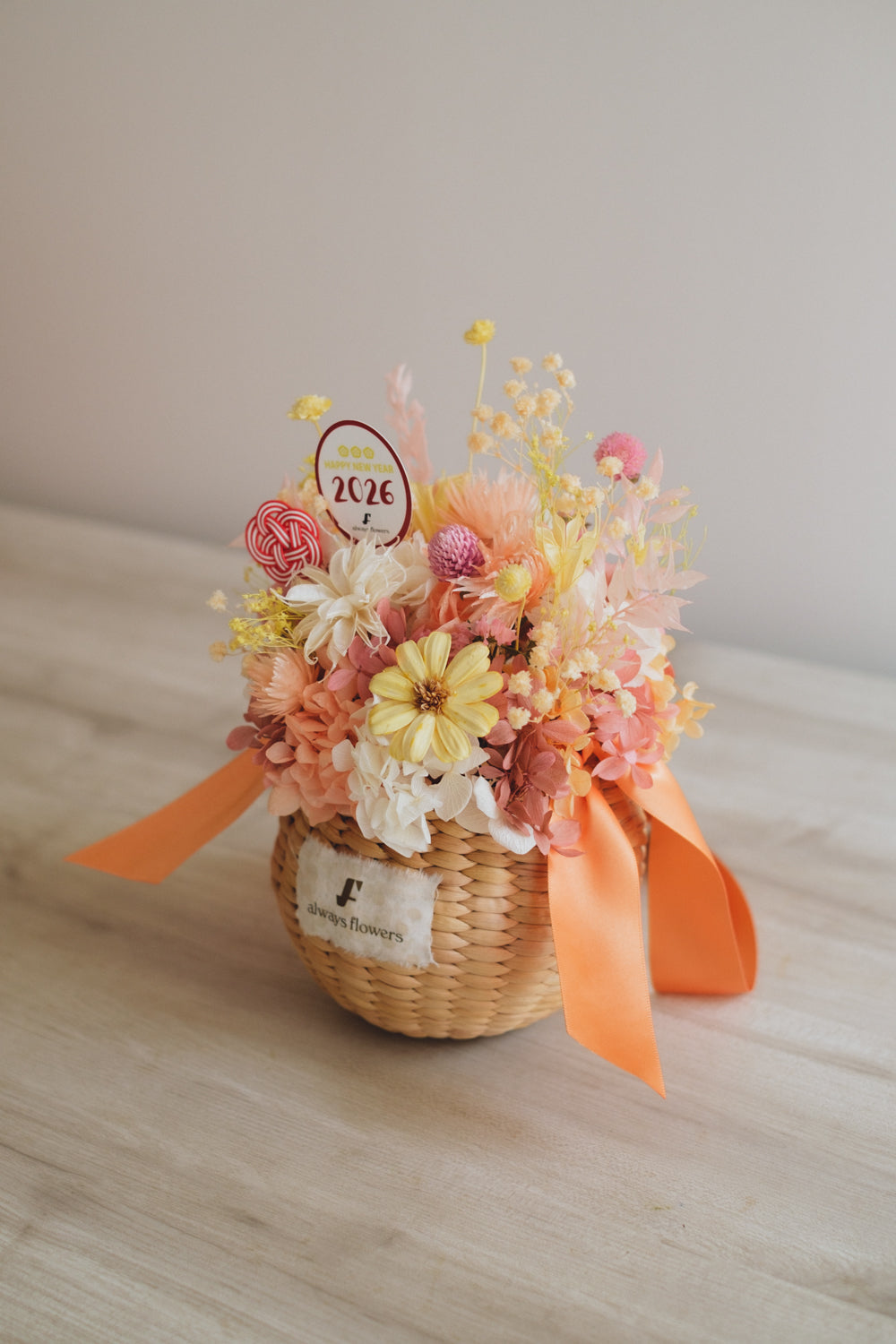 ◆ニューイヤーデザイン◆Flower BAG No.2／フラワーバッグアレンジ　ジョイフルドロップ／ドライ&amp;プリザーブドフラワー