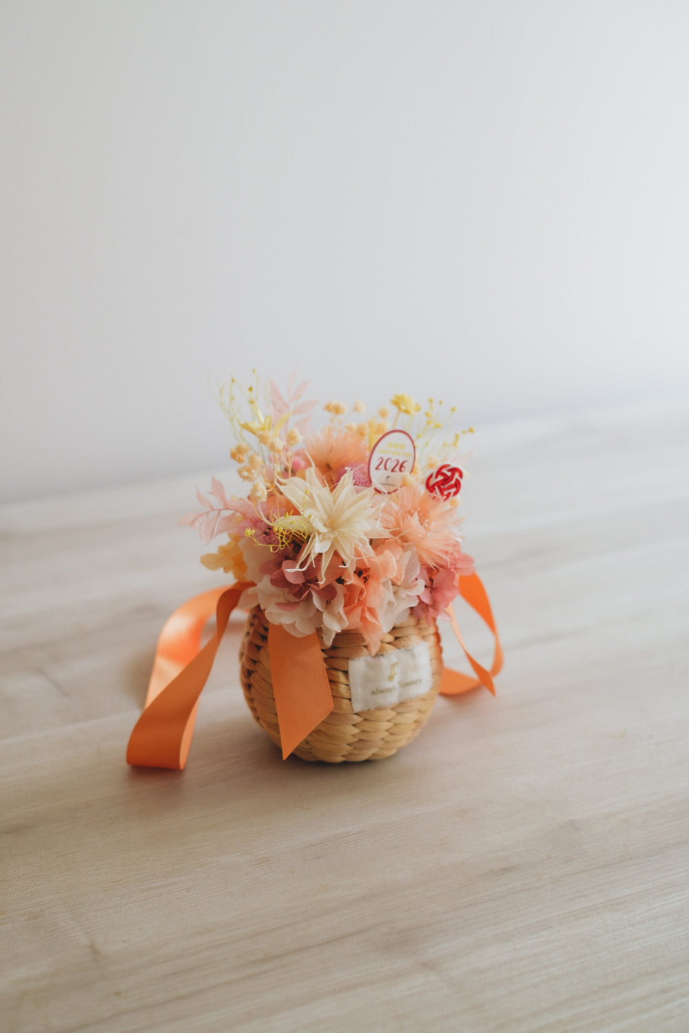 ◆ニューイヤーデザイン◆Flower BAG No.2／フラワーバッグアレンジ　ジョイフルドロップ／ドライ&amp;プリザーブドフラワー