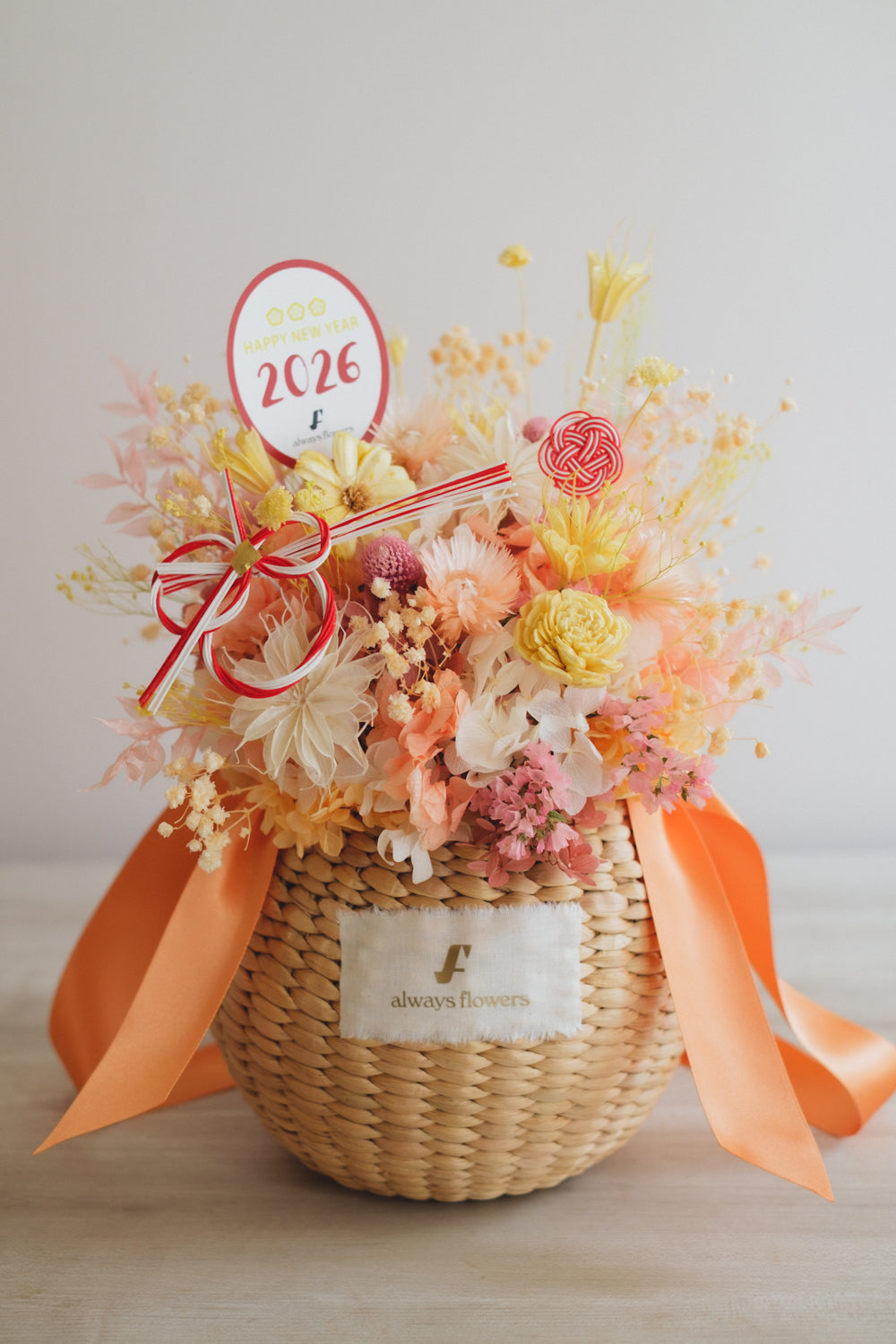 ◆ニューイヤーデザイン◆Flower BAG No.2／フラワーバッグアレンジ　ジョイフルドロップ／ドライ&amp;プリザーブドフラワー