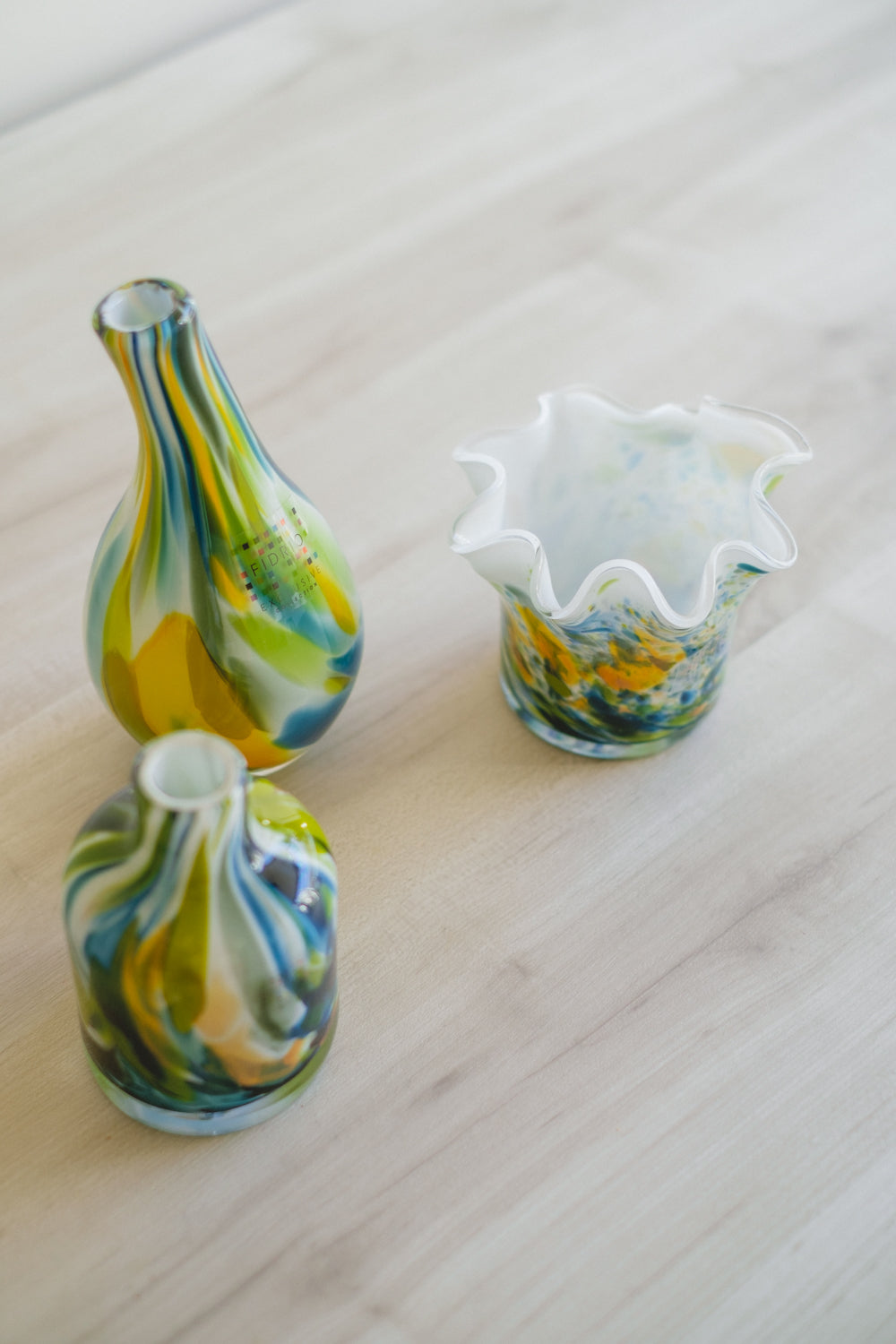 New◆Flower Vase／花器・フラワーベース／FIDRIO　Green Mixed