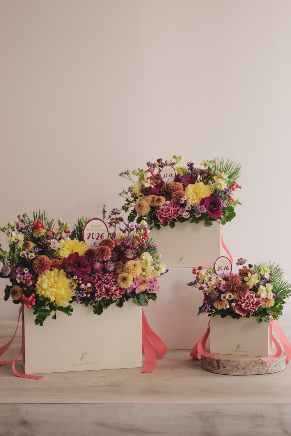 ◆12/27-1/21お届け限定◆Flower BAG No.1／フラワーバッグアレンジ　AKANE／生花