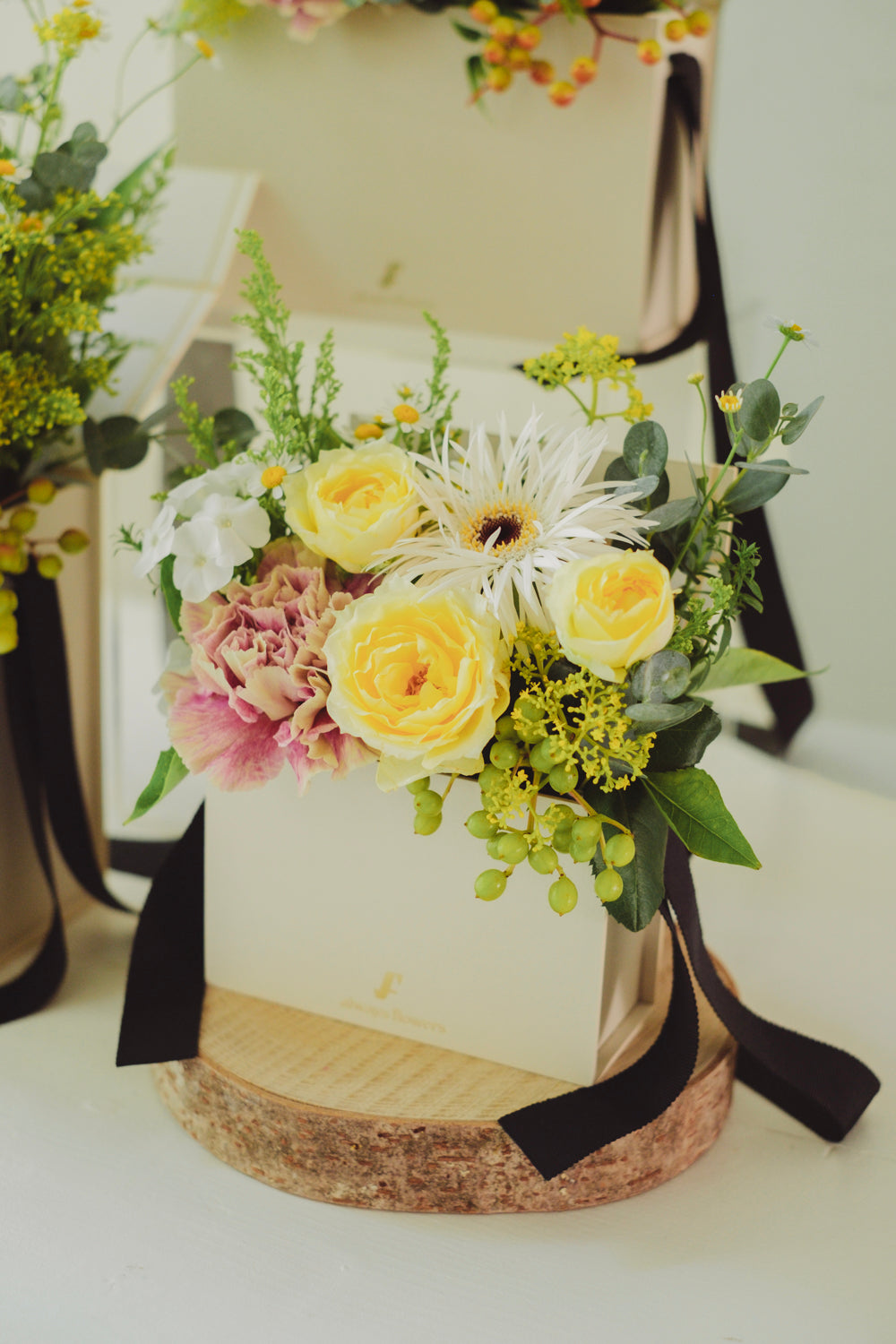 Flower BAG No.1／フラワーバッグアレンジ　イエロー／生花