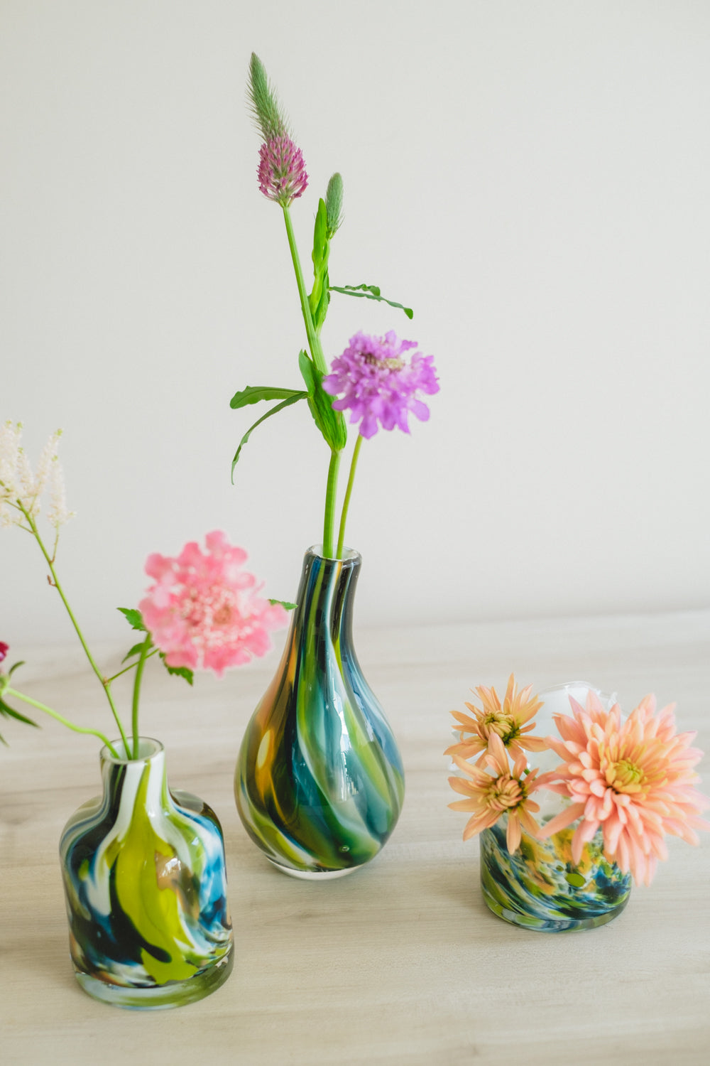 New◆Flower Vase／花器・フラワーベース／FIDRIO　Green Mixed