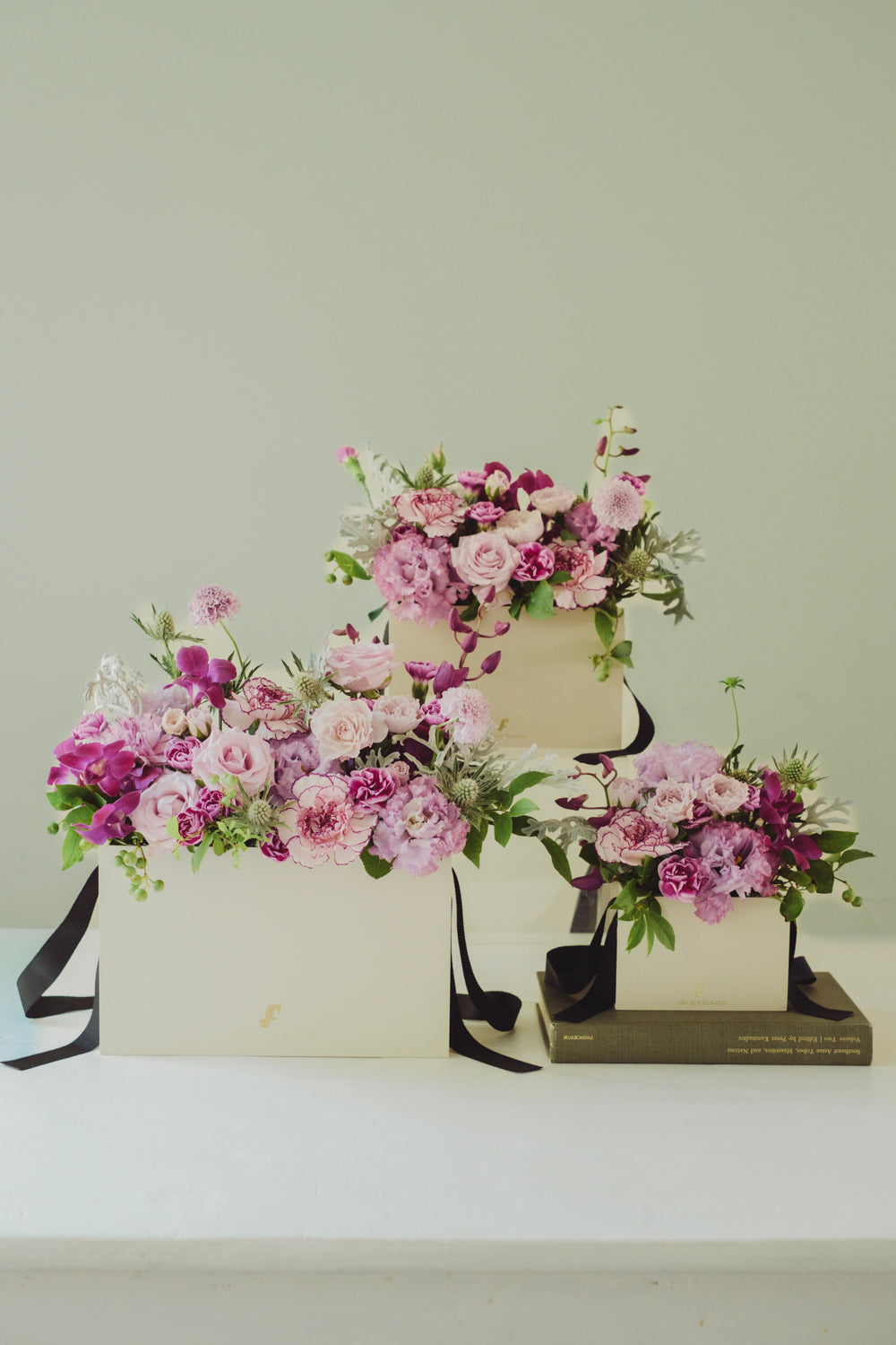 Flower BAG No.1/フラワーバッグアレンジ パープル/生花