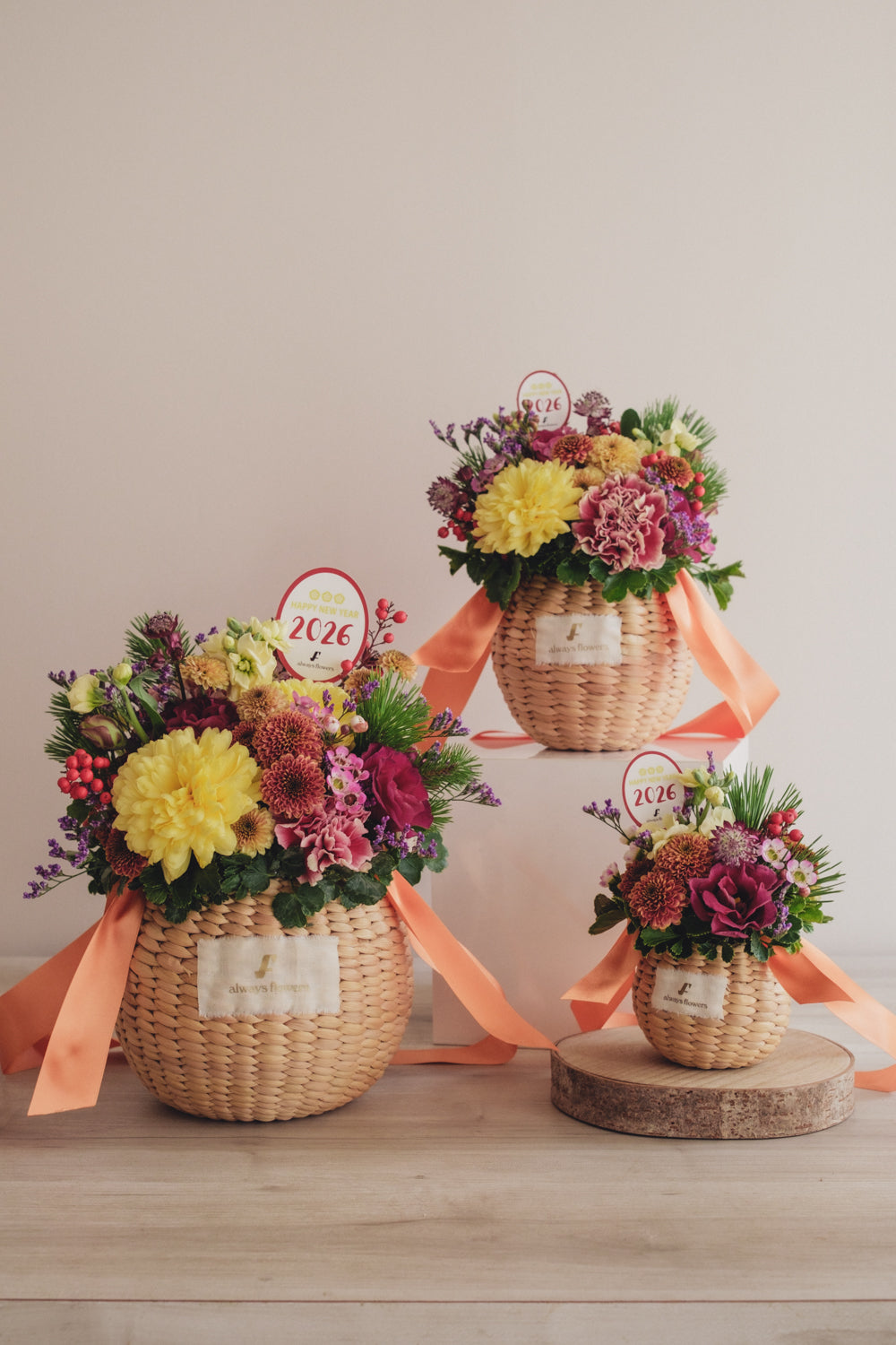 ◆12/27-1/21お届け限定◆Flower BAG No.2／フラワーバッグアレンジ　SHION／生花