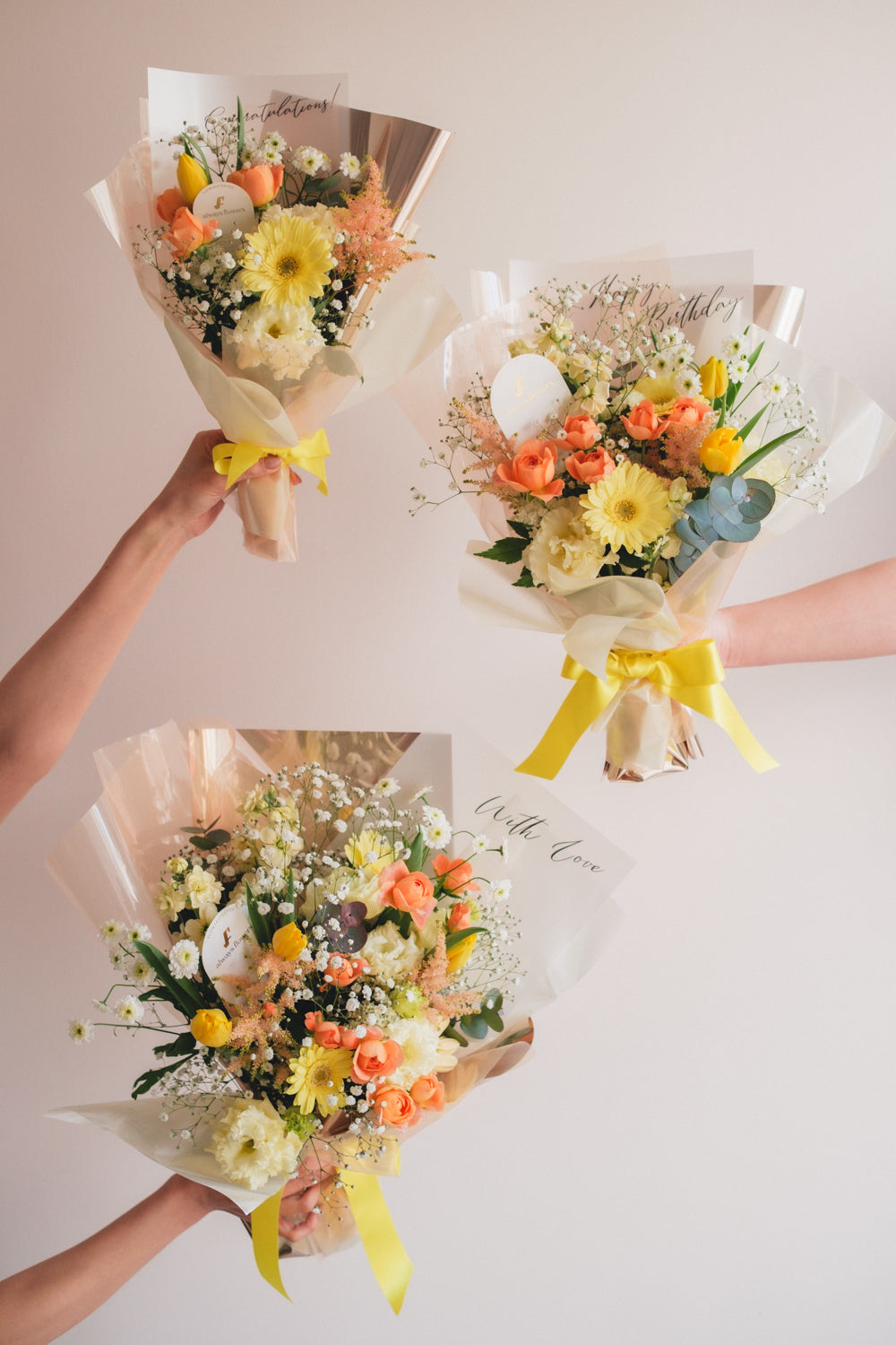 ◆1/6-3/22お届け限定◆Message Bouquet/メッセージブーケ ビタミンムース/生花・花束