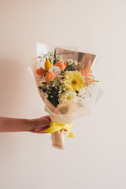 ◆1/6-3/22お届け限定◆Message Bouquet／メッセージブーケ　ビタミンムース／生花・花束