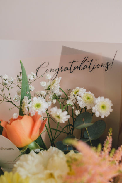 ◆1/6-3/22お届け限定◆Message Bouquet／メッセージブーケ　ビタミンムース／生花・花束