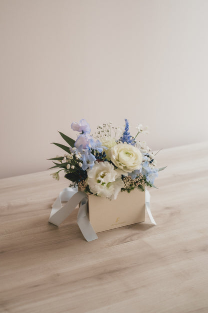 ◆1/13-3/22お届け限定◆Flower BAG No.1／フラワーバッグアレンジ　ブルーブリーズ／生花