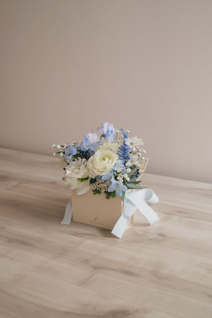 ◆1/13-3/22お届け限定◆Flower BAG No.1／フラワーバッグアレンジ　ブルーブリーズ／生花