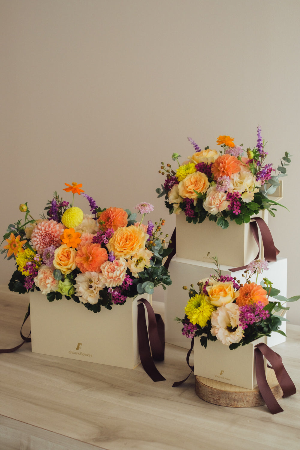 ◆10/8-11/15お届け限定◆Flower BAG No.1／フラワーバッグアレンジ　レヨン・ダンブル／生花