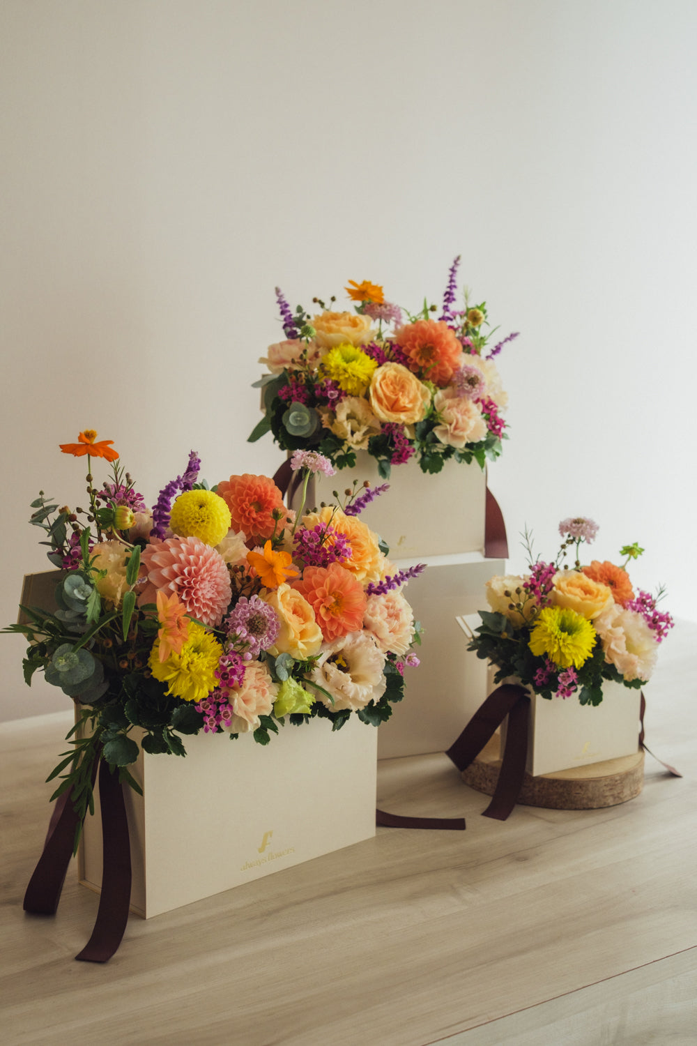 ◆10/8-11/15お届け限定◆Flower BAG No.1／フラワーバッグアレンジ　レヨン・ダンブル／生花