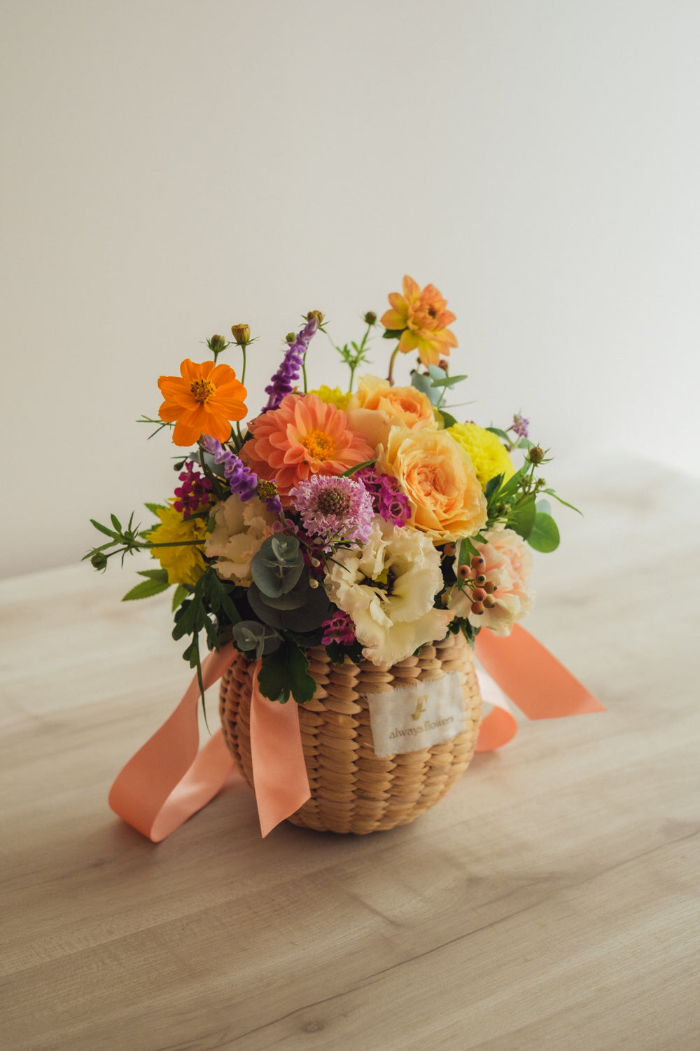 ◆10/8-11/15お届け限定◆Flower BAG No.2／フラワーバッグアレンジ　レヨン・ド・ミエル／生花