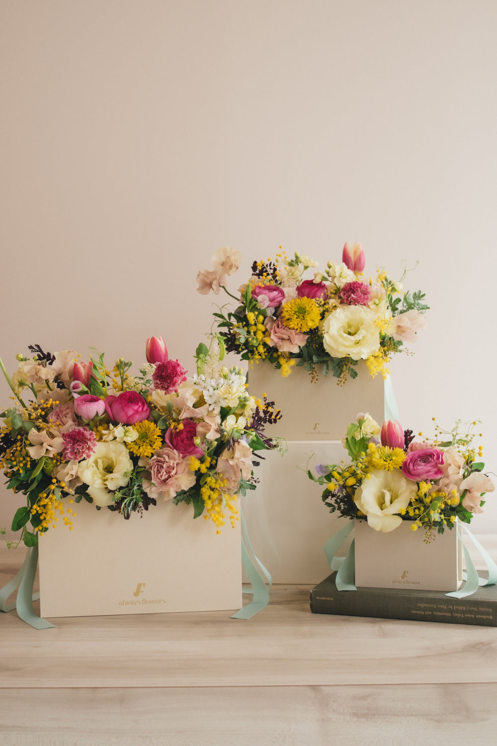 ◆1/25-3/10お届け限定◆Flower BAG No.1／フラワーバッグアレンジ　ルルミモザ／生花