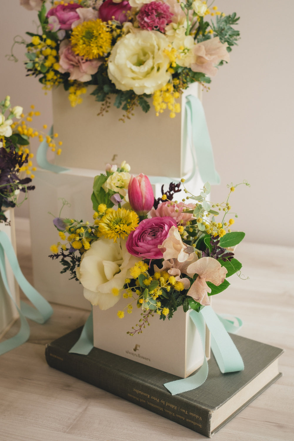 ◆1/25-3/10お届け限定◆Flower BAG No.1／フラワーバッグアレンジ　ルルミモザ／生花