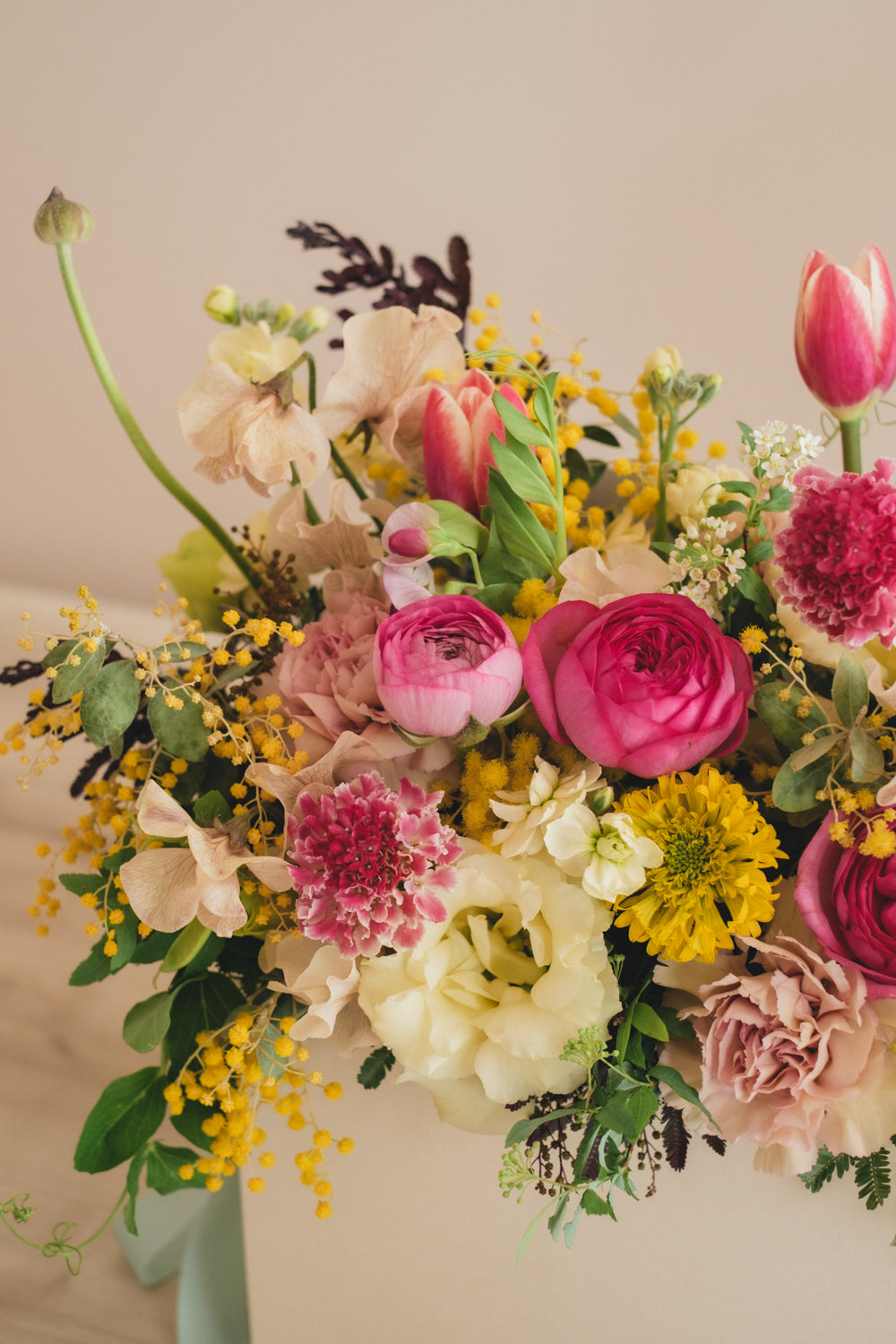 ◆1/25-3/10お届け限定◆Flower BAG No.1／フラワーバッグアレンジ　ルルミモザ／生花