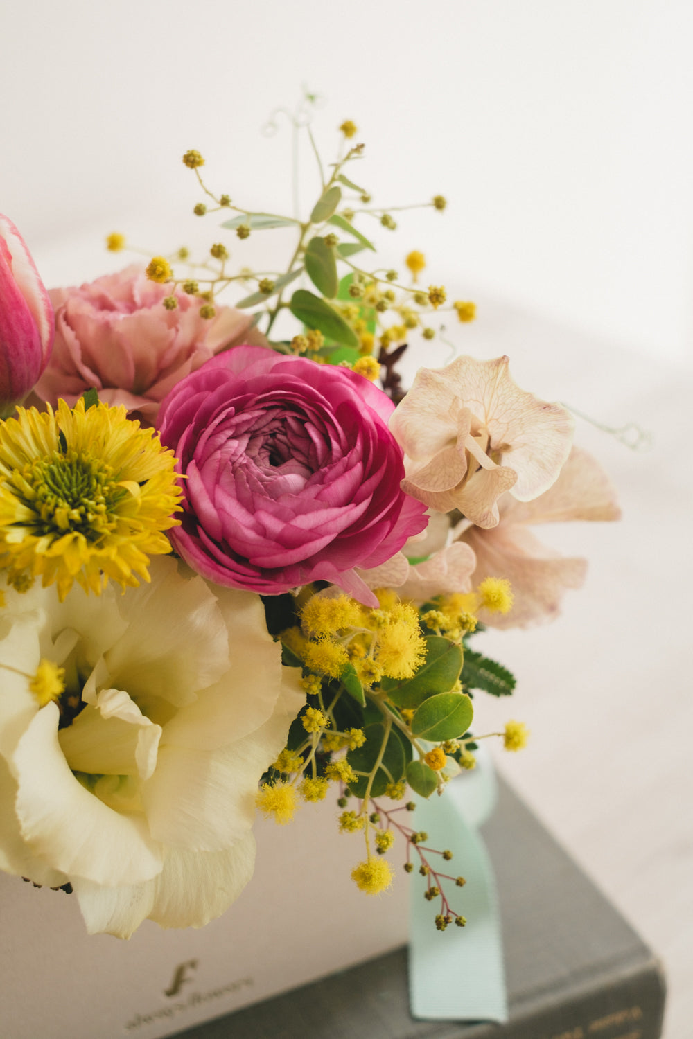 ◆1/25-3/10お届け限定◆Flower BAG No.1／フラワーバッグアレンジ　ルルミモザ／生花