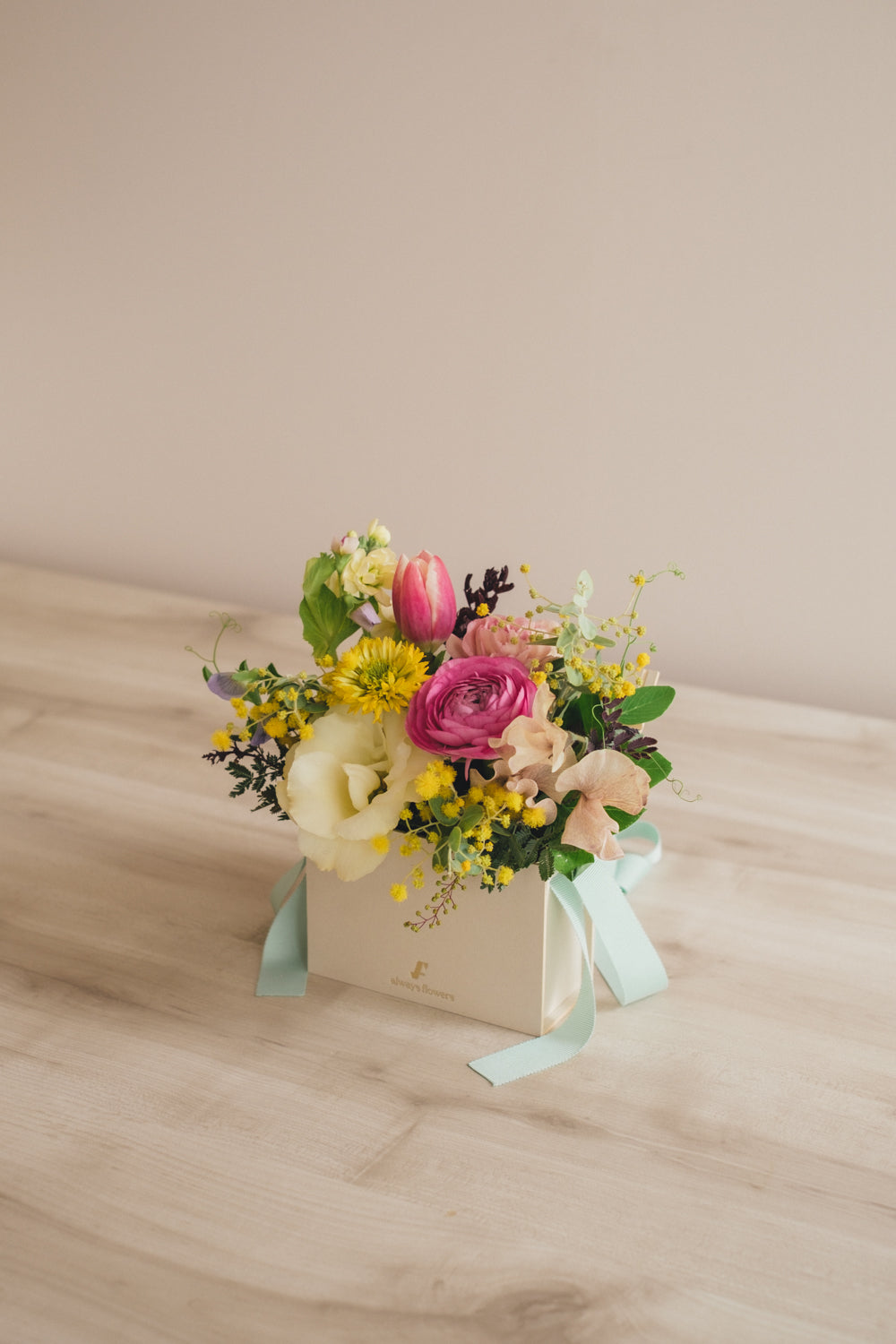 ◆1/25-3/10お届け限定◆Flower BAG No.1／フラワーバッグアレンジ　ルルミモザ／生花